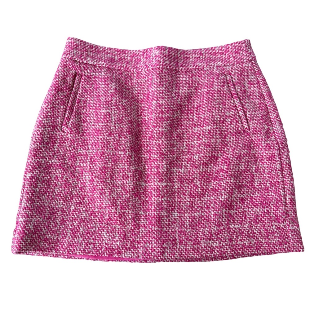 Banana Republic Tweek Mini Skirt Parrot Pink Pockets Size 10 Pockets Preppy